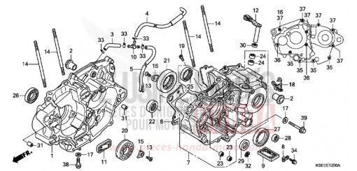 CARTER MOTEUR CRF150RE de 2014